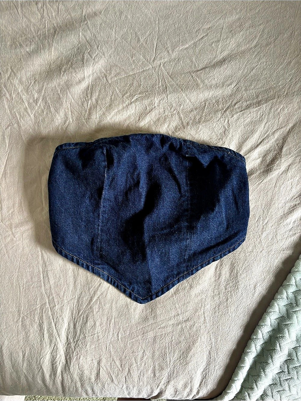 Abercrombie & Fitch Denim Belt Top